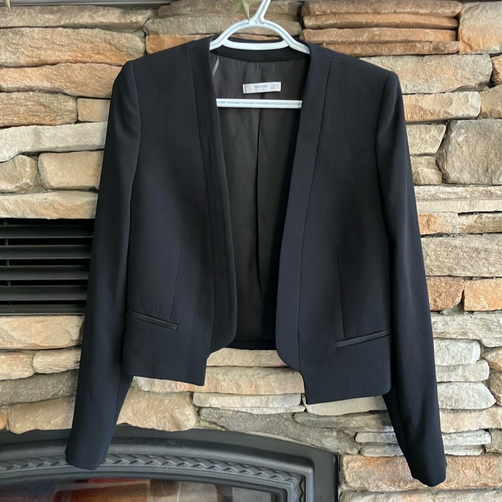 Mango black blazer